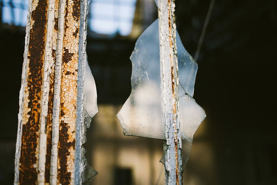 selective focus photography of broken glass, cracked window glass HD wallpaper
