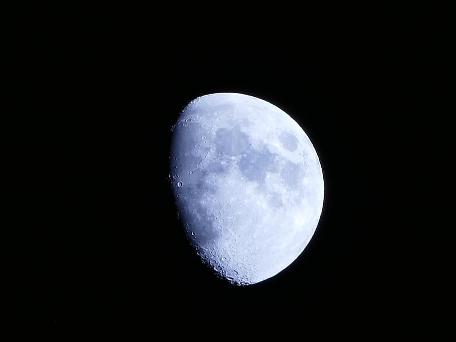 Moon, Black, Night, Mood, night photograph, darkness, moonlight HD wallpaper