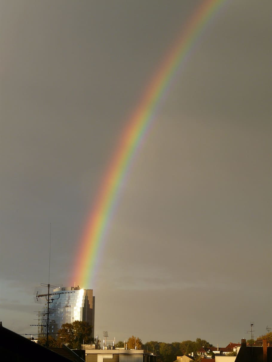 Rainbow, Refraction, Phenomenon, sunshine, sky, nature, spectrum HD wallpaper