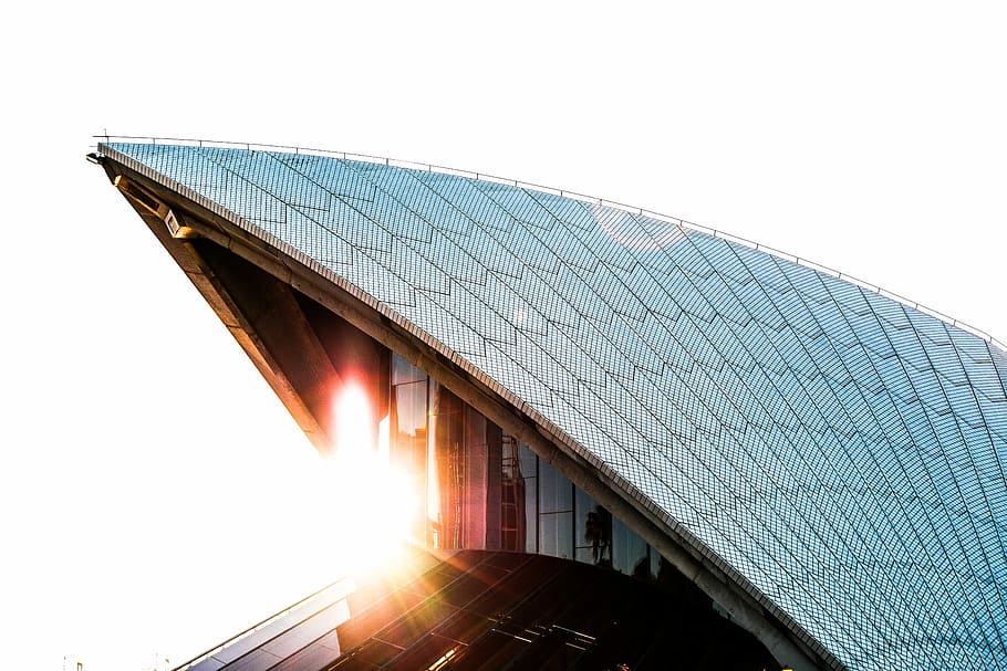 architectural photography of glass building, architecture, sunlight HD wallpaper