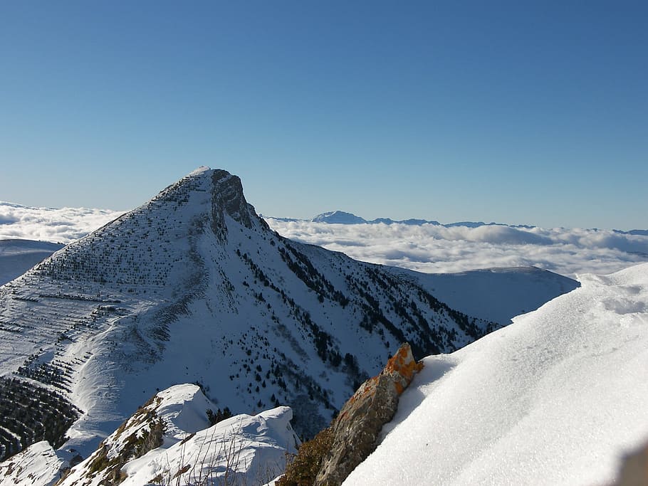 snow, winter, mountain, ice, cold, nature, tall, gargas, la salette HD wallpaper