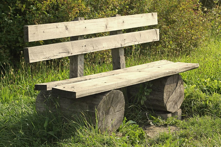 tranquility base, wooden bench, bank, rest, recovery, seat, HD wallpaper