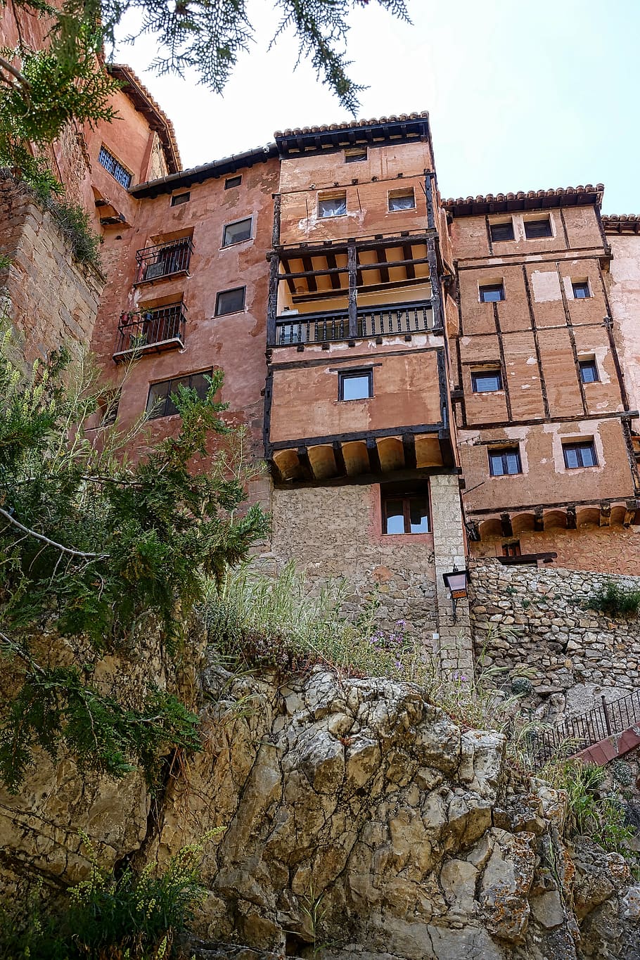 albarracin, aragon, houses, pretty, roadway, picturesque, village, HD wallpaper