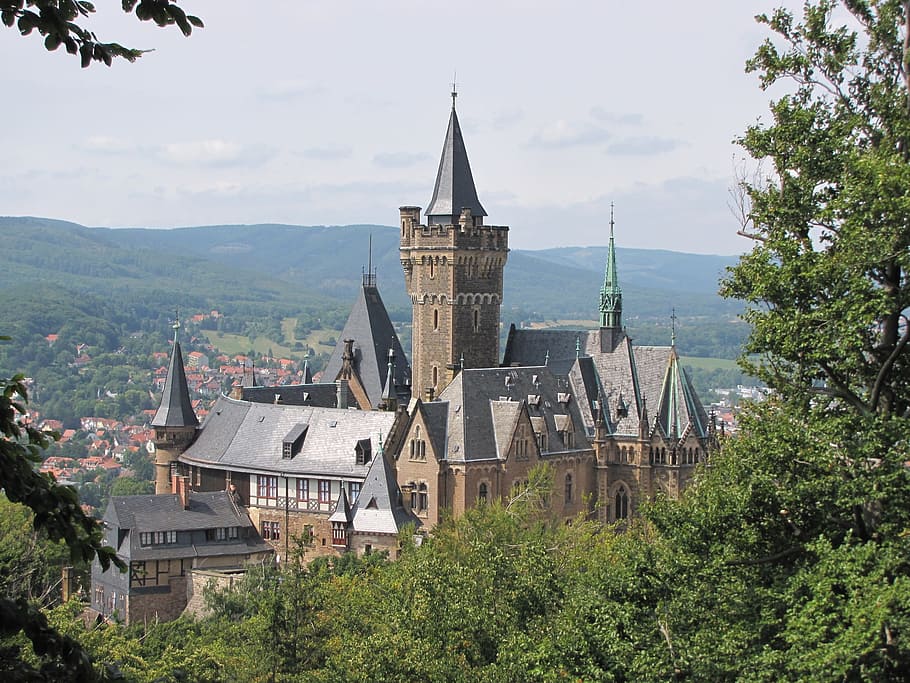 castle, wernigerode, resin, historically, built structure, architecture HD wallpaper