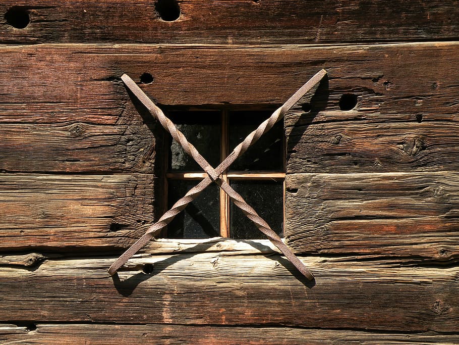 blockhouse, window, staples, wood - material, no people, brown HD wallpaper