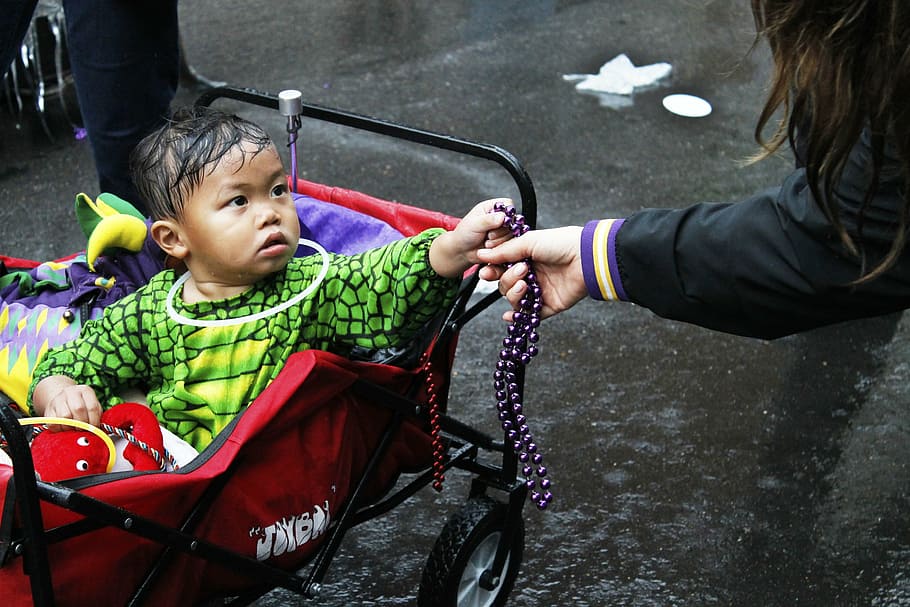 new orleans, parade, baby, boy, mardi gras, carnival, costume