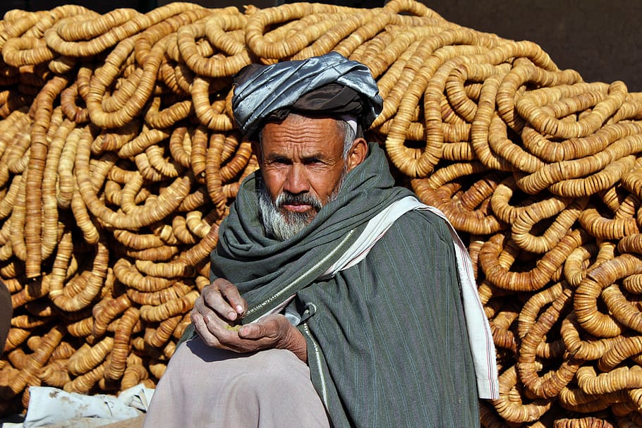 afghanistan, afghans, kandahar, kabul, herat, people, men, dry fruit, HD wallpaper