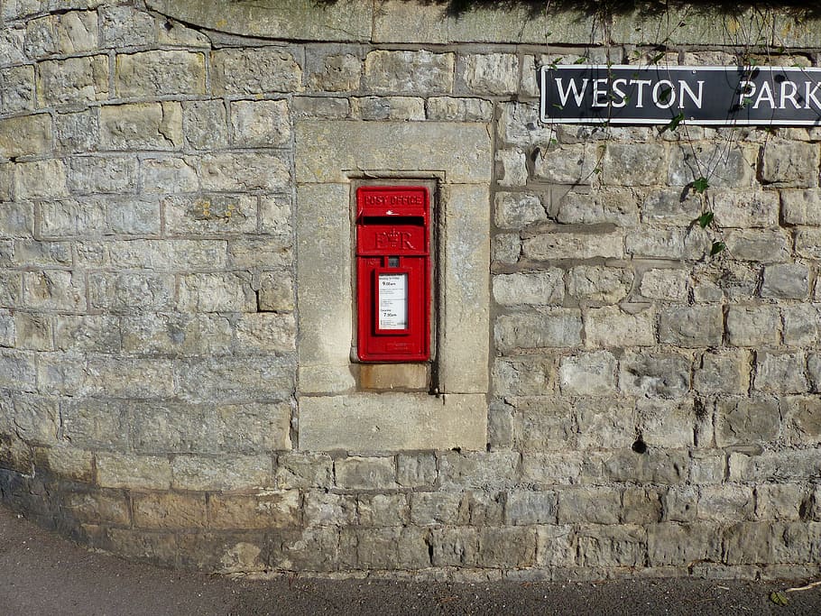 city, street, wall, architecture, box, brick wall, letter, letterbox HD wallpaper