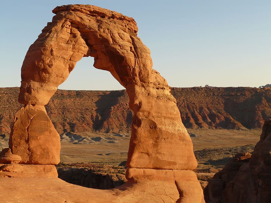 delicate arch, arches national park, usa, utah, moab, stone arch, HD wallpaper