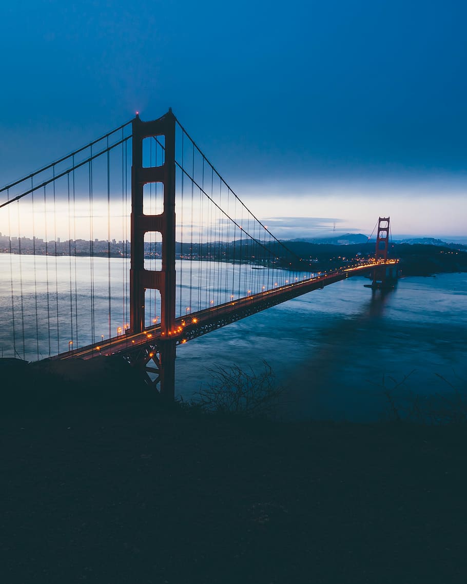 Brooklyn bridge, famous Place, golden Gate Bridge, san Francisco County HD wallpaper