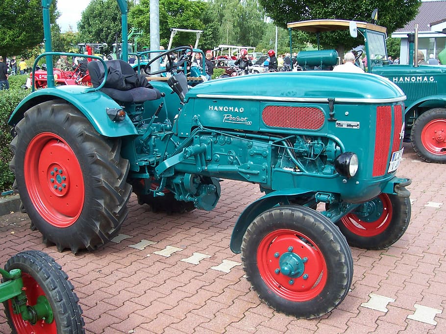 Tractor, Hanomag, Agriculture, Oldtimer, day, land vehicle HD wallpaper