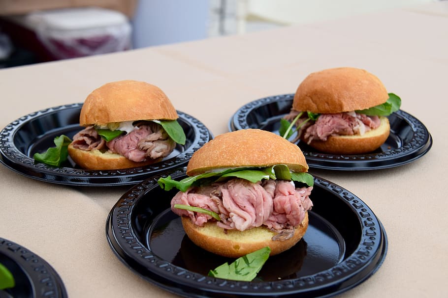 Sandwich, Beef, Sliders, food, bread, burger, lettuce, hamburger HD wallpaper