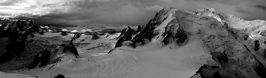 alps, panoramic, mountain, landscape, snow, cold temperature HD wallpaper