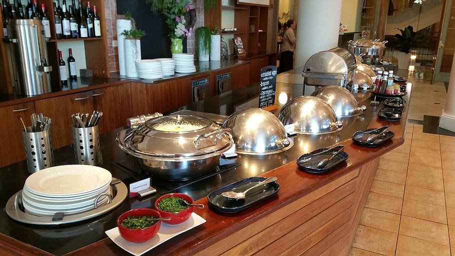 buffet breakfast, hotel breakfast, food, restaurant, meal, cuisine HD wallpaper