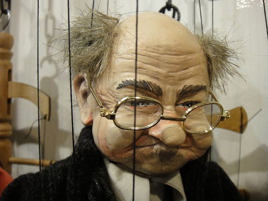 puppet, surly, man, face, pop, old age, elderly, old man, glasses, HD wallpaper