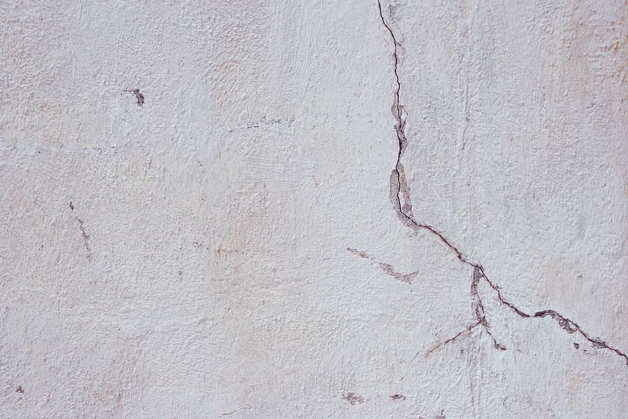 cracked gray concrete surface, wall, background, maintenance HD wallpaper