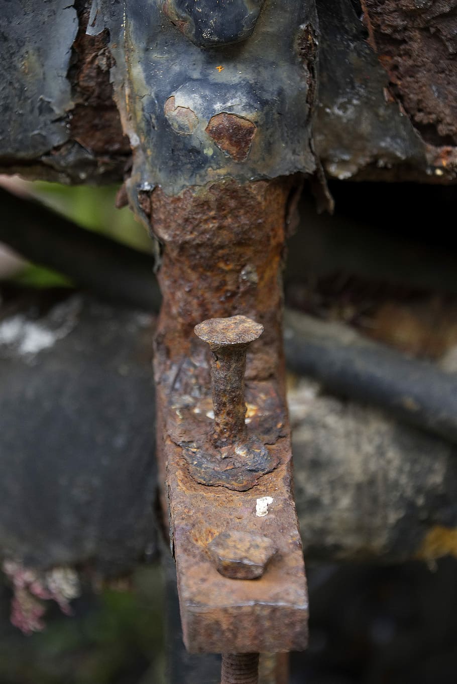 oxide, train, metal, old, rusty, close-up, weathered, decline HD wallpaper