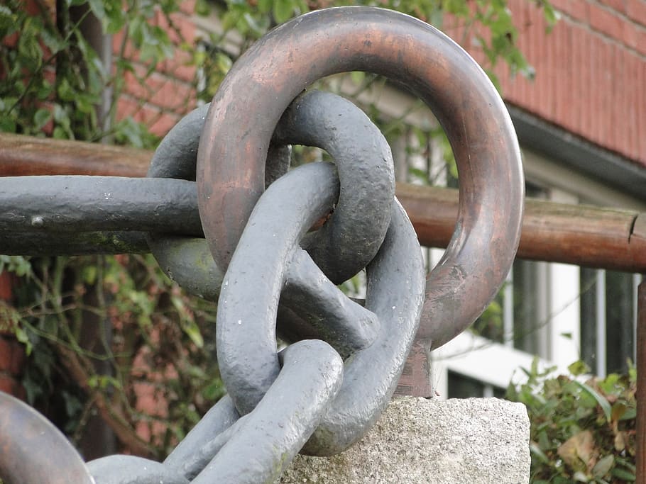 chain, iron, steel, metal, day, no people, focus on foreground HD wallpaper