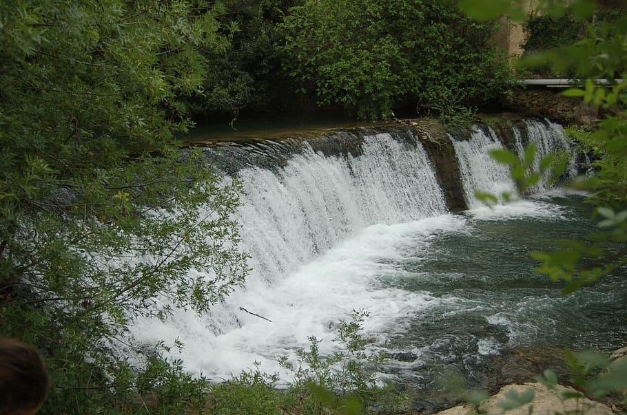 Nature, Fall, River, motion, no people, water, waterfall, long exposure HD wallpaper