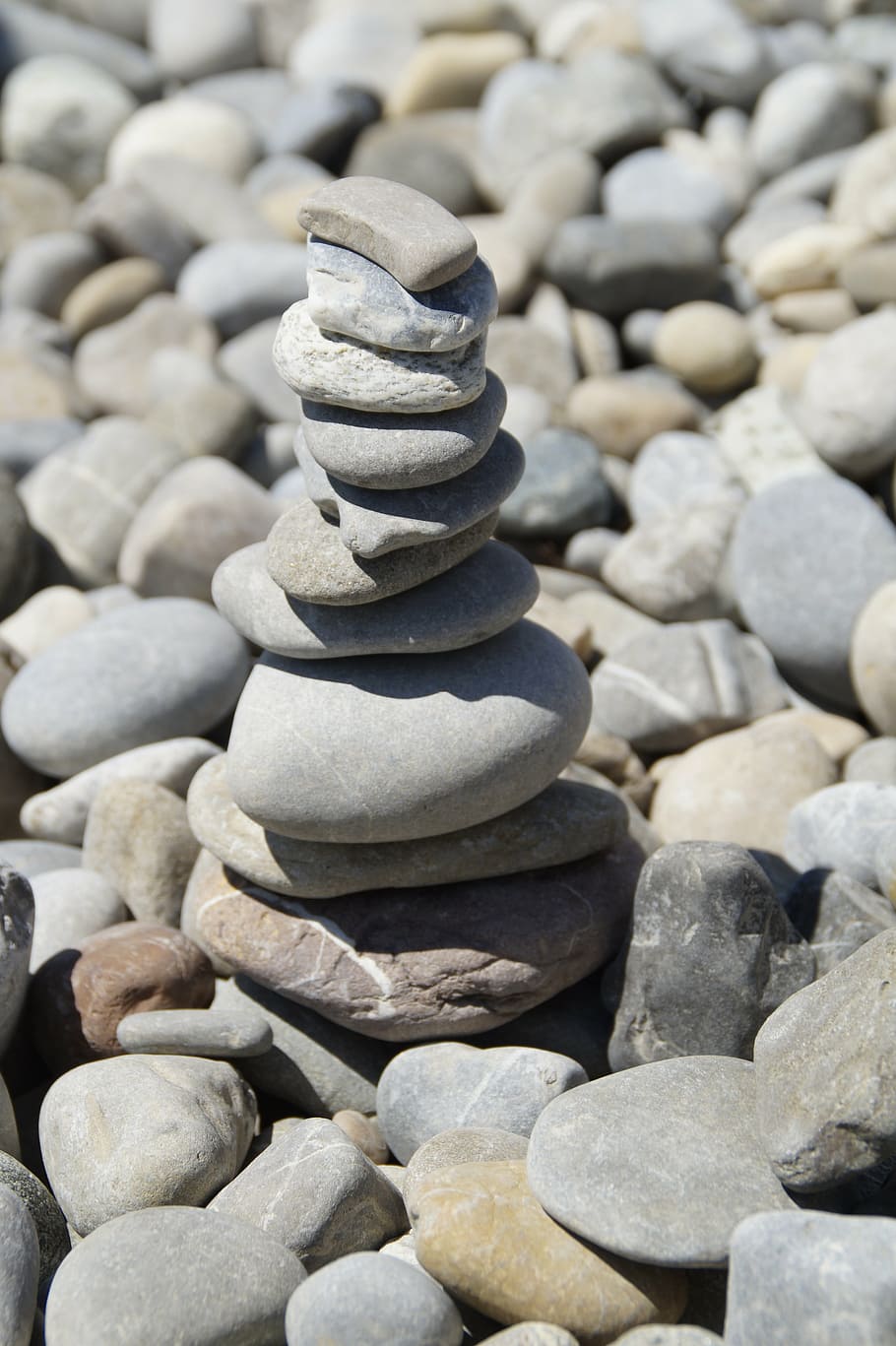 stones, stone tower, stack, stacked, cairn, balance, layered HD wallpaper