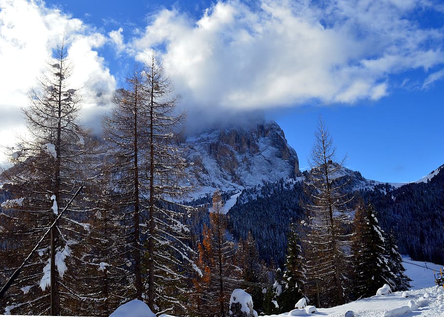 mountains, alpine, nature, dolomites, high mountains, mood HD wallpaper