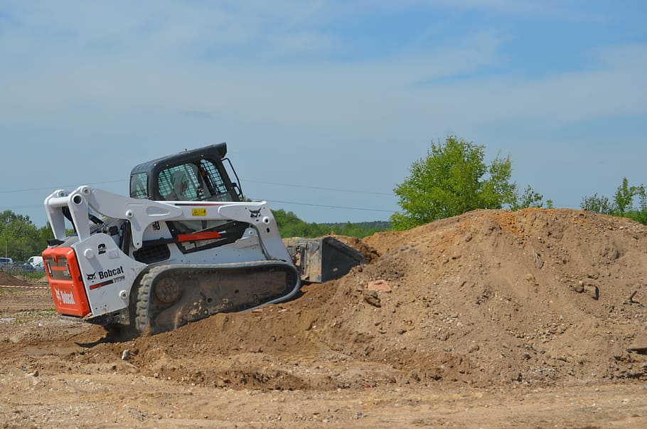 excavator, equipment, construction, building, business, work HD wallpaper