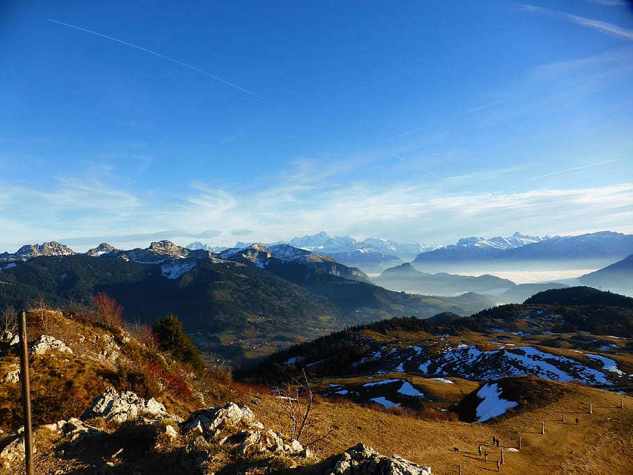Mountain, Sky, Landscape, Nature, scenery, adventure, scenic HD wallpaper