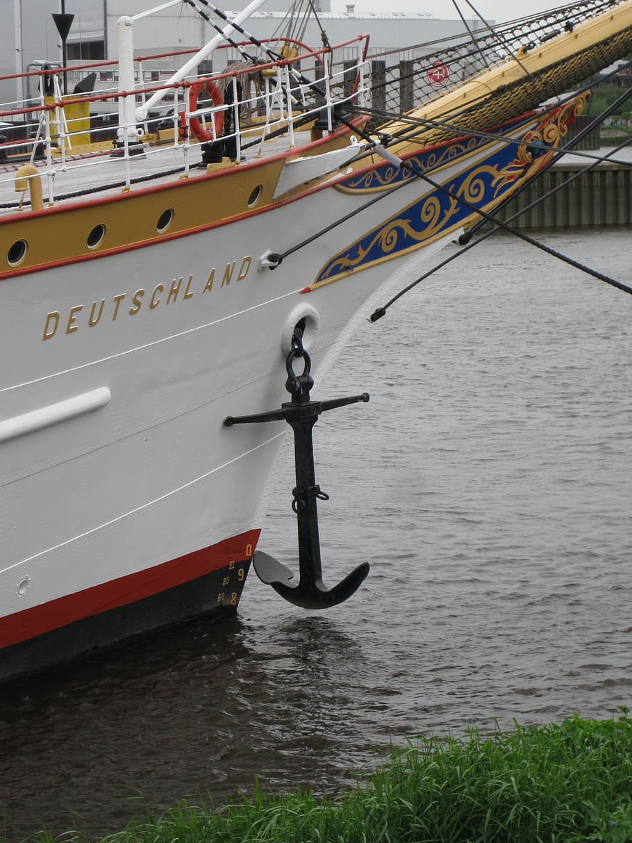 grey anchor, Metal, Ship, Boot, nautical vessel, transportation HD wallpaper