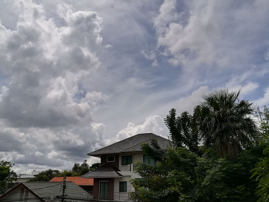 home, housing, sky, cloud - sky, architecture, built structure HD wallpaper