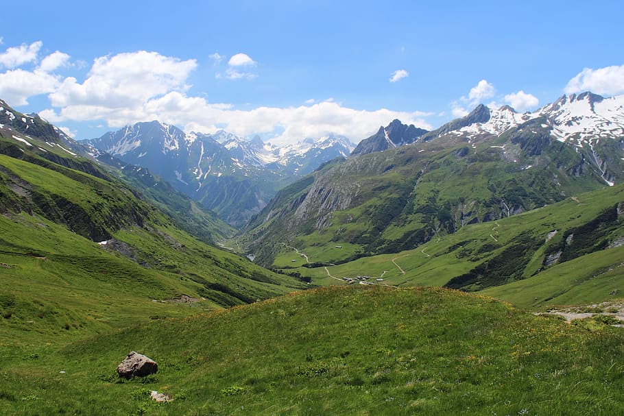 Mont Blanc, Tour, Alps, tour mont blanc, migration, trekking, HD wallpaper