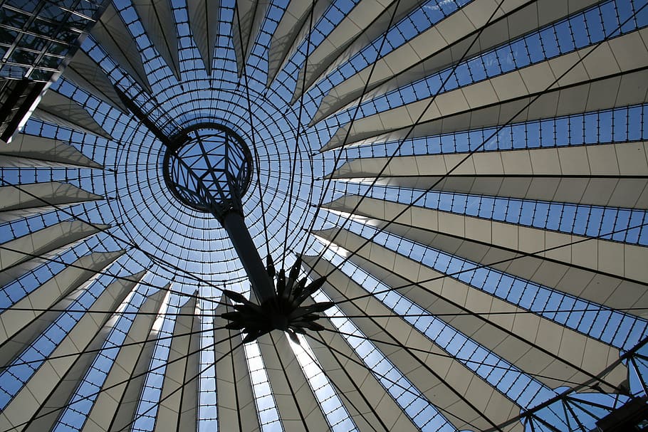 blue sky, berlin, architecture, low angle view, built structure HD wallpaper