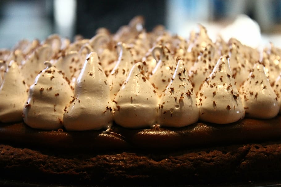 brownie, pie, cake, cream, dulce de leche, baked, fresh, heaven HD wallpaper