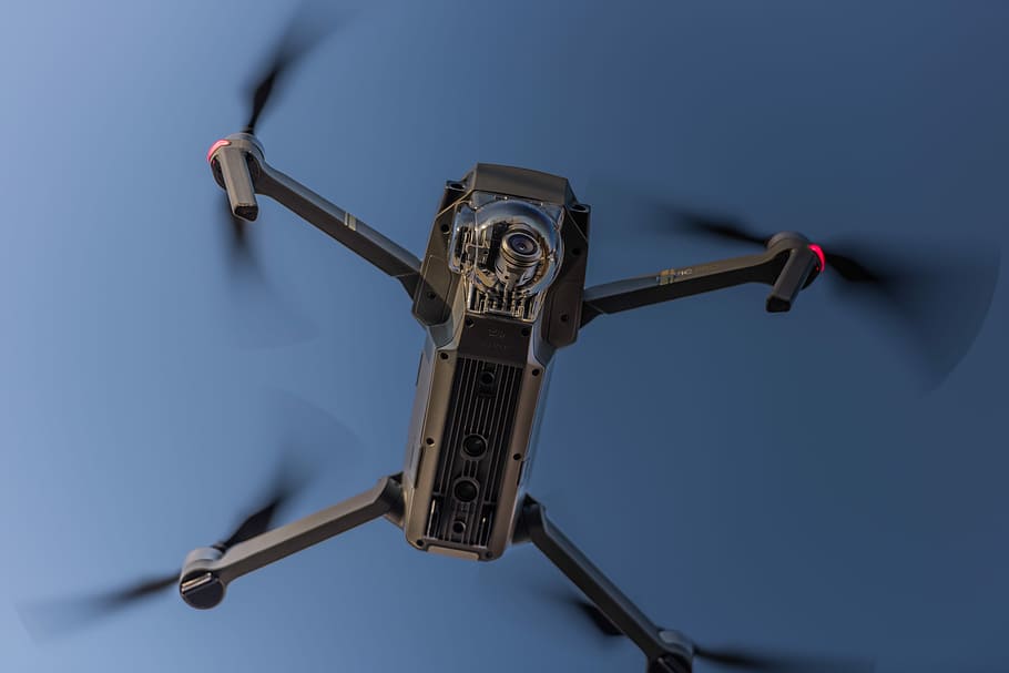 powered-on grey DJI Mavic Pro, drone, tech, equipment, flying HD wallpaper