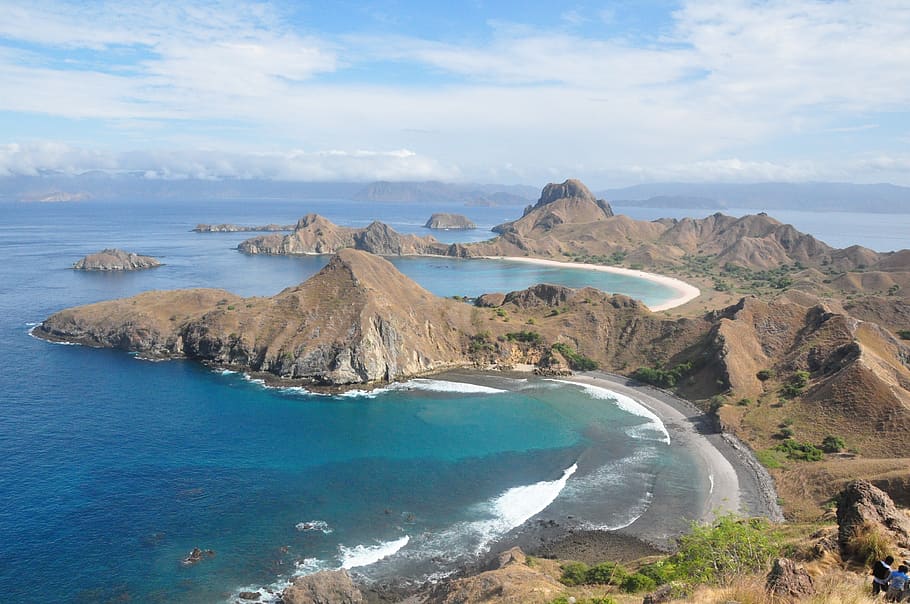 labuanbajo, padarisland, sea, pantai, blue, komodo, indonesia, HD wallpaper