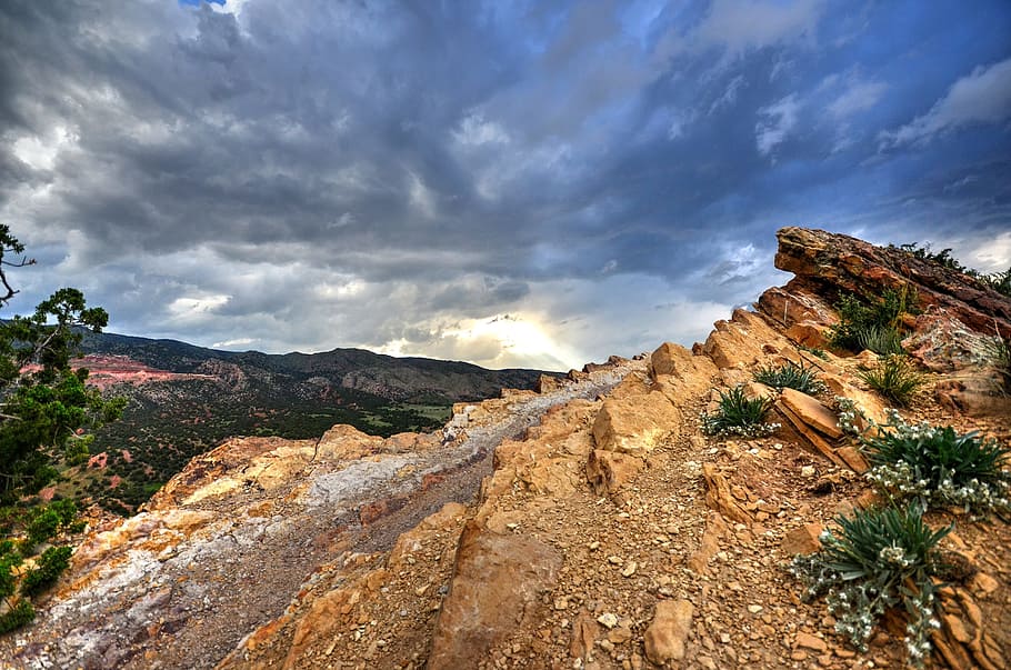 ridge line, mountain, range, usa, wild, america, canyon, western HD wallpaper