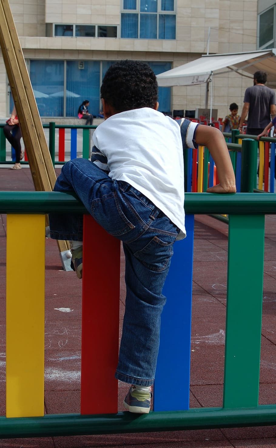 Child, Play, park, rear view, one person, full length, people HD wallpaper