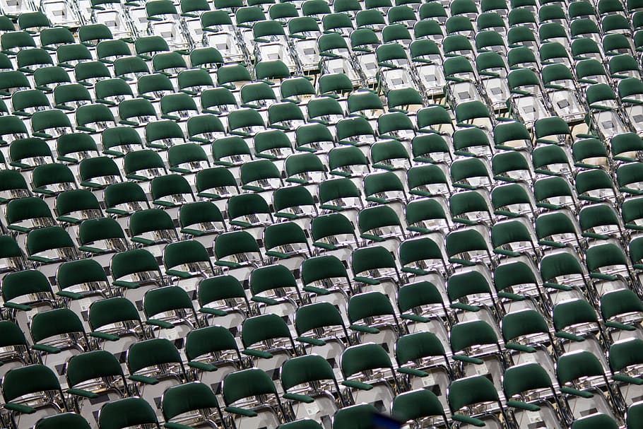 auditorium, chairs, colour, empty, grandstand, pattern, rows HD wallpaper