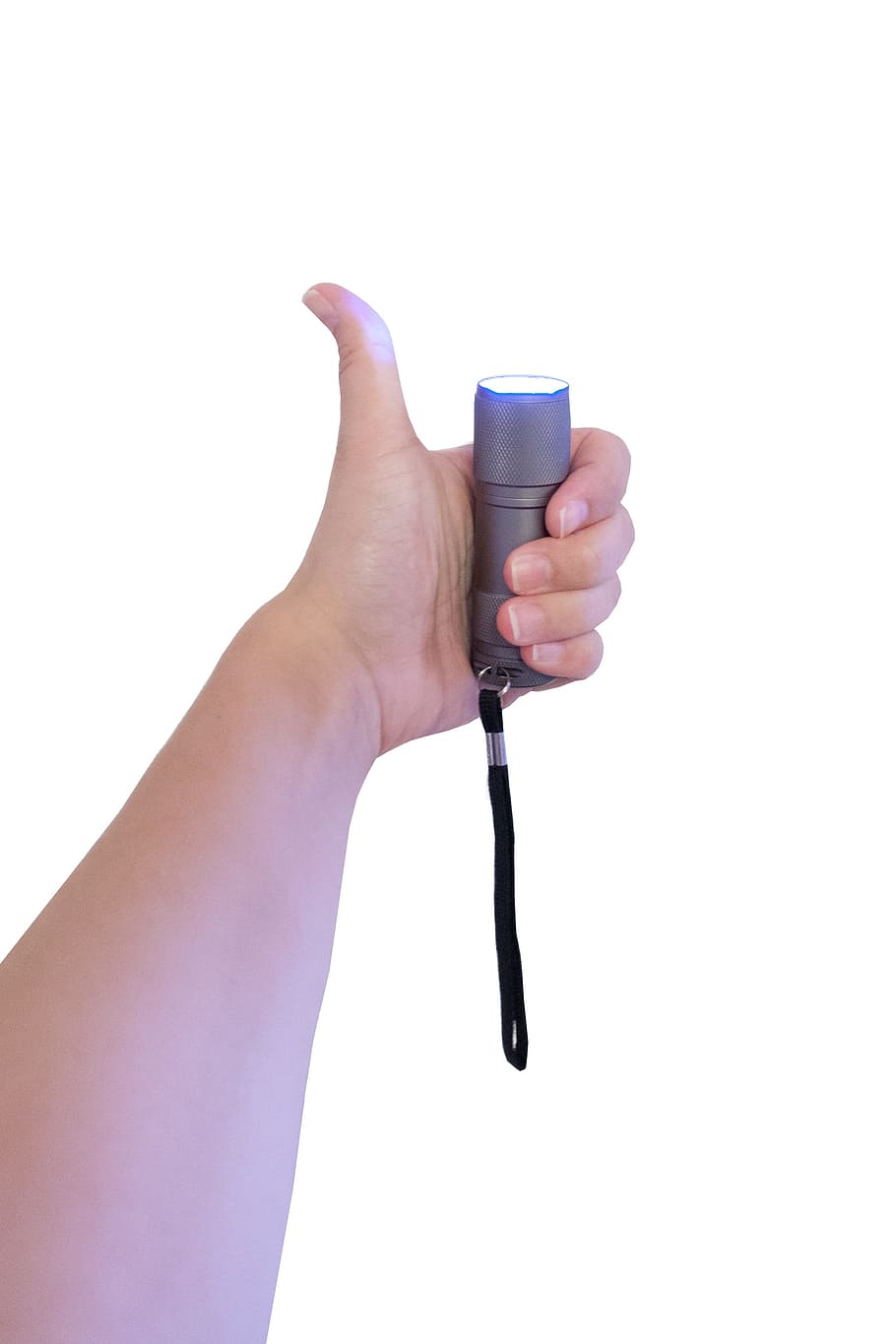 Hand, Torch, Thumb, Lamp, okay, lighting, cut-out, on a white background HD wallpaper