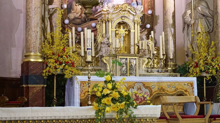 church, altar, cross, jesus, christian, belief, religion, spirituality HD wallpaper