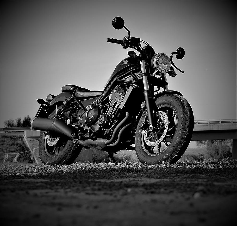 honda, cmx500, rebel, engine, transportation, motorcycle, mode of transportation, HD wallpaper