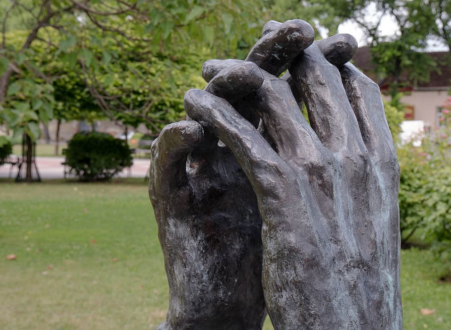 hands, finger, sculpture, human, symbol, art, metal, art and craft HD wallpaper