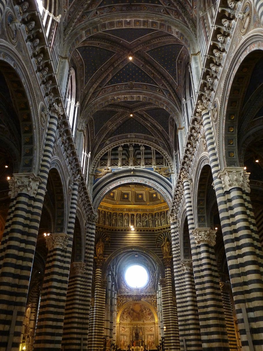 church, interior, architecture, cathedral, duomo, old, medieval HD wallpaper