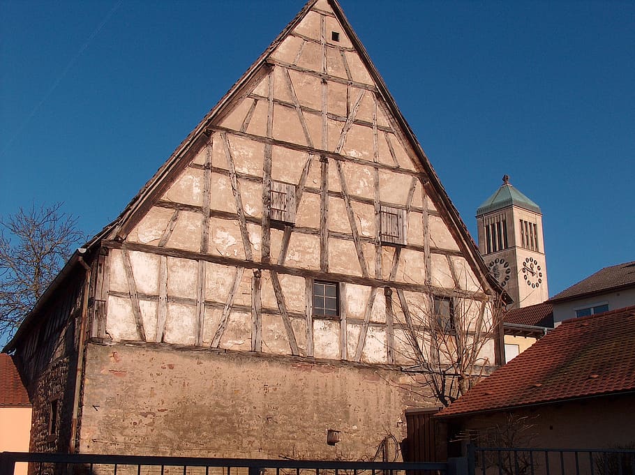 barn, timber framing, old, rural, wood, rough, wall, construction HD wallpaper