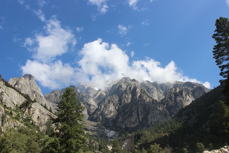 mountain, nature, panoramic, sky, landscape, travel, mountain peak HD wallpaper