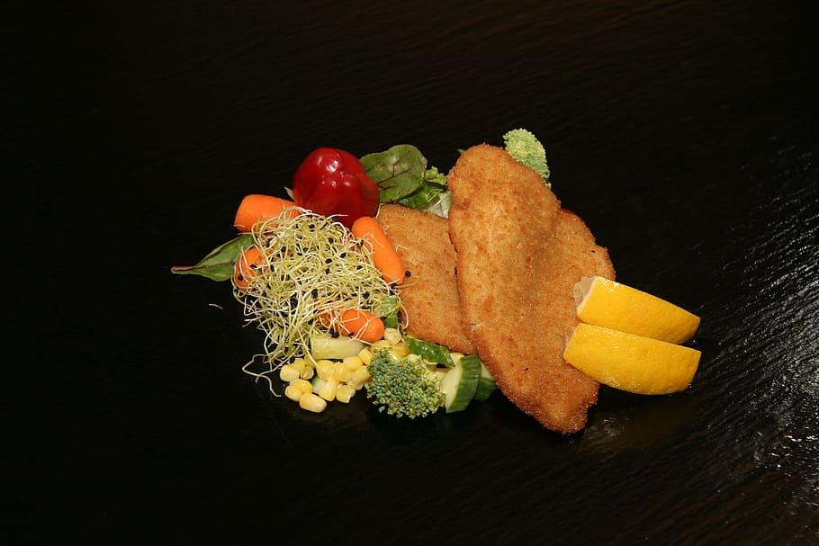 fish fillet, breaded, fried, lemon, friture, refreshments, taste HD wallpaper