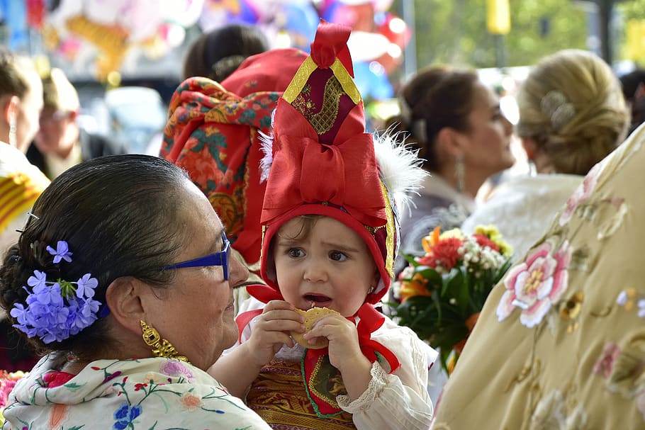 folklore, devotion, flowers, pillar, saragossa, celebration HD wallpaper