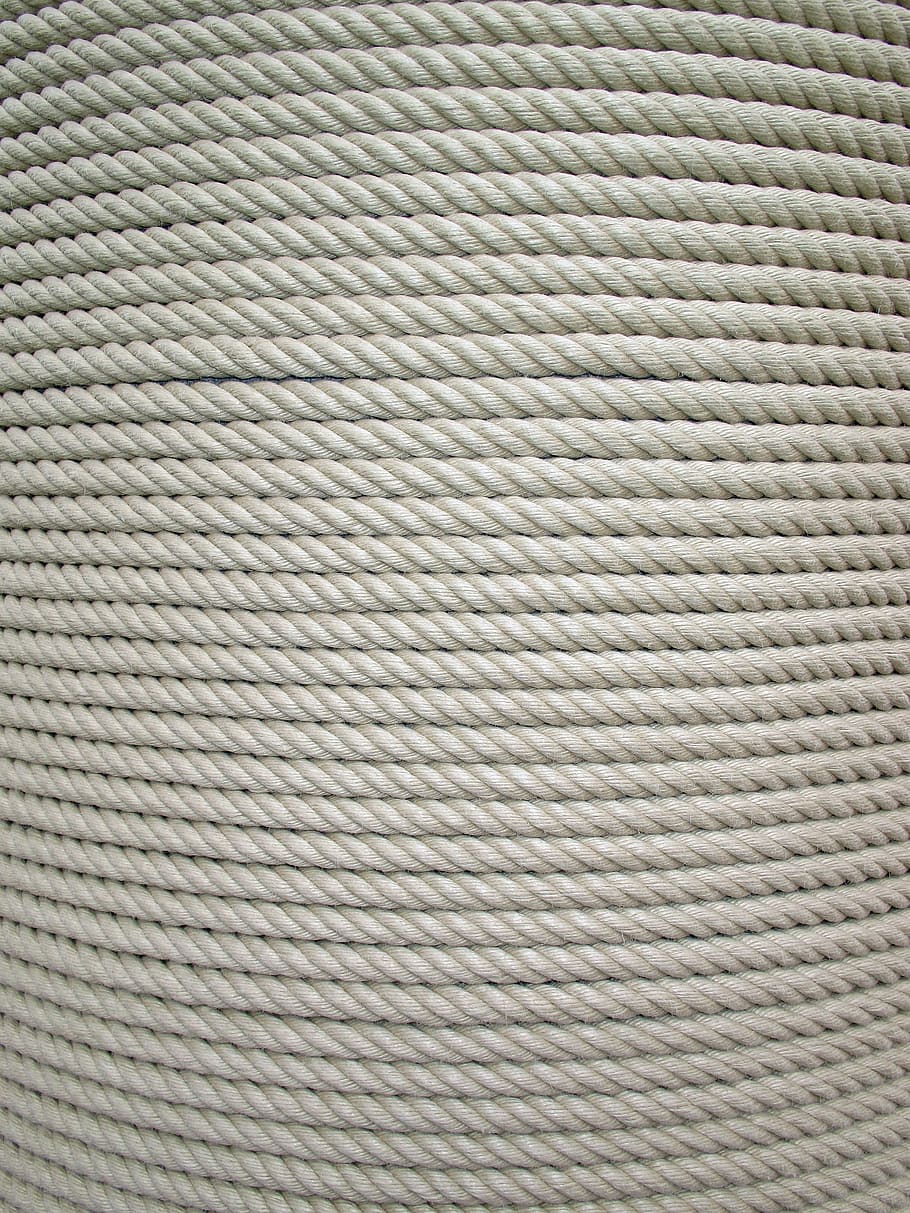 rope, rolled up, texture, background, twisted ropes, knitting