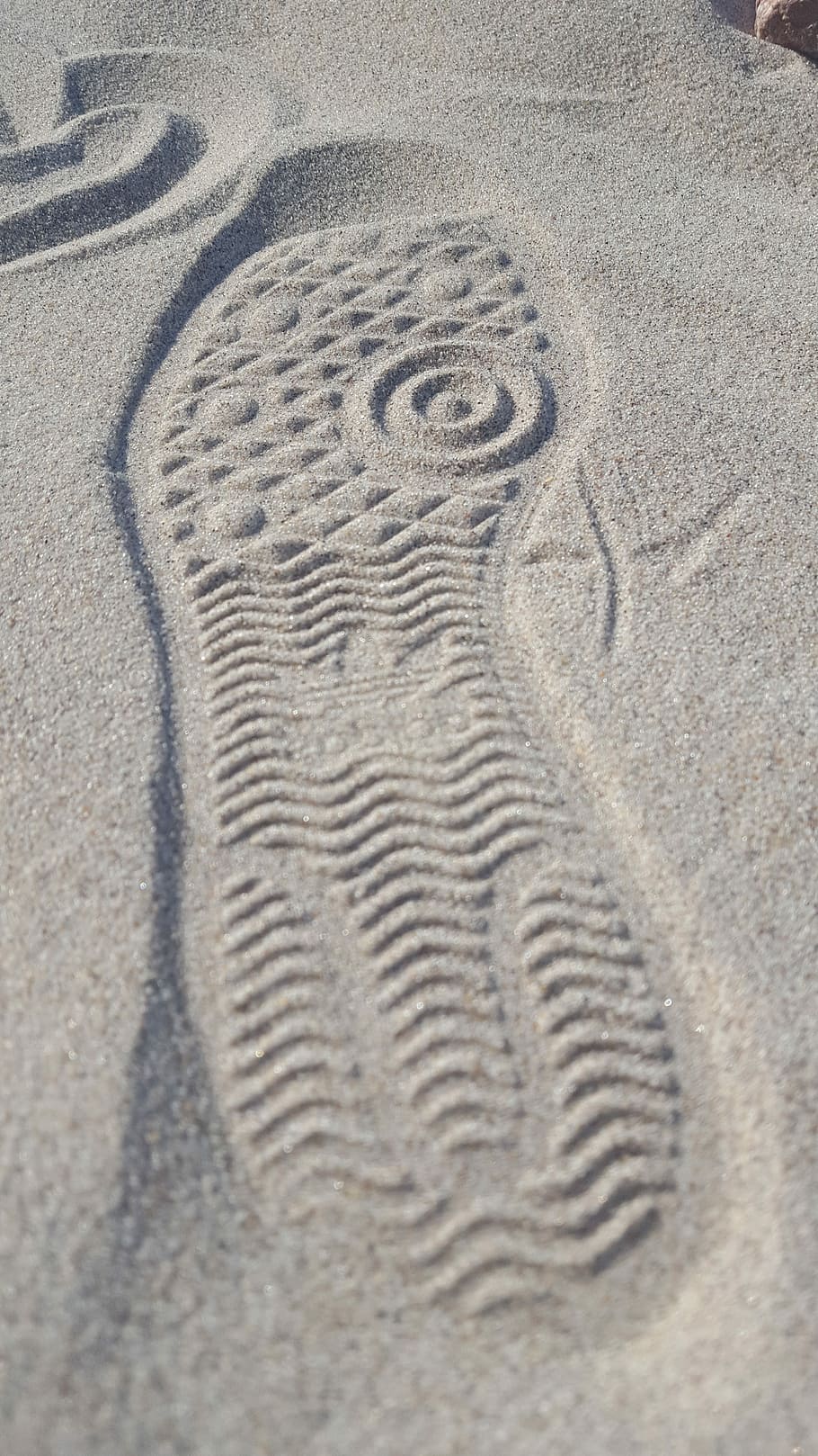 Imprint, Sand, Track, already, beacj, shoes, model, track - imprint HD wallpaper