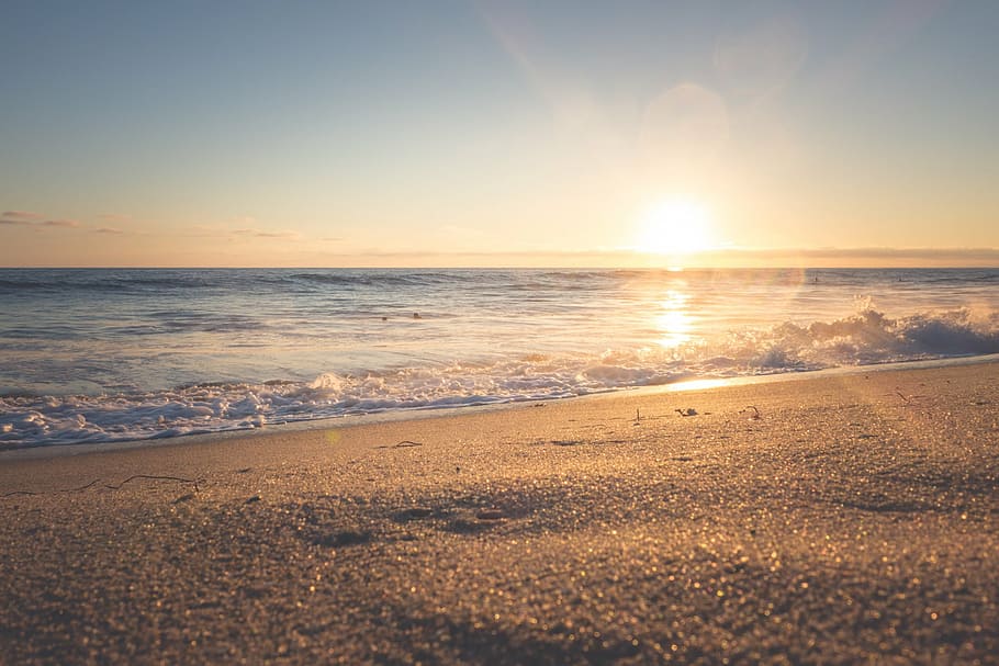 ocean waves smashing at beach sand, sea, shore, time, lapse HD wallpaper