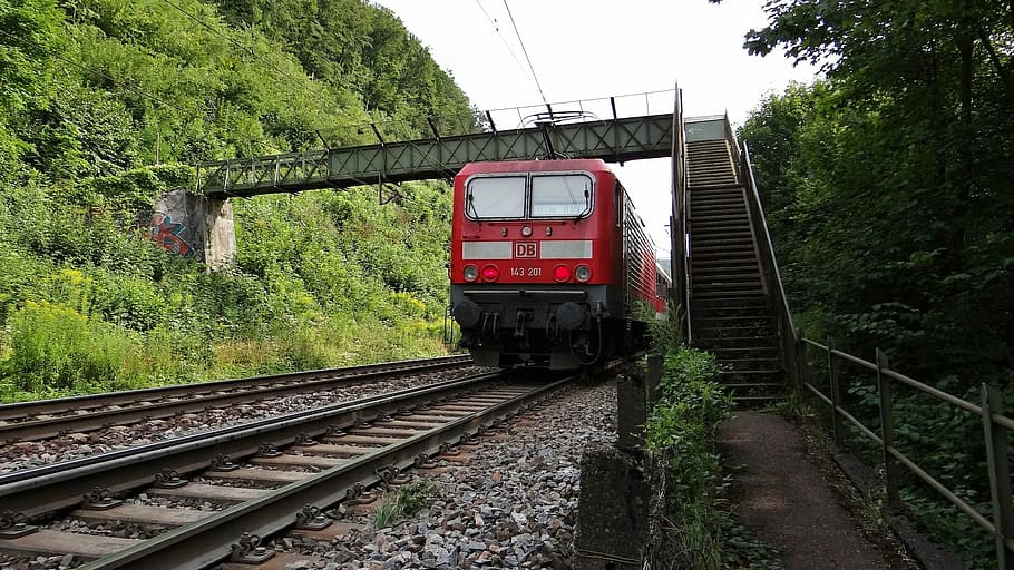 br 143, geislingen-climb, fils valley railway, kbs 750, locomotive, HD wallpaper